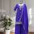 Chinon silk  with sequence embroidered work top with plazzo and dupatta
