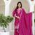 Chinon silk  with sequence embroidered work top with plazzo and dupatta