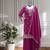 Chinon silk  with sequence embroidered work top with plazzo and dupatta