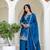 Chinon silk  with sequence embroidered work top with plazzo and dupatta