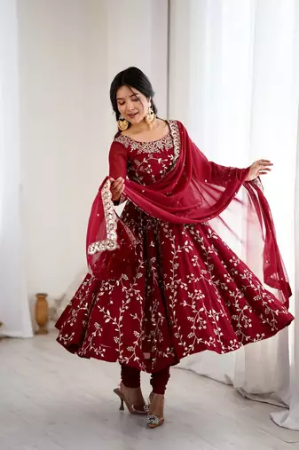 Women's Ethnic Anarkali Gown Set