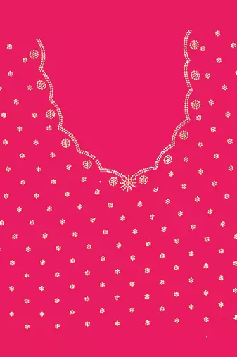 Pink color hand work zircon border satin chiffon silk blend saree with blouse