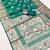 Sea green soft Art silk saree with zari weaving meenakari design