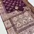 Wine soft Art silk saree with zari weaving meenakari design