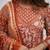 Orange Women Floral Printed Cotton Kurta with Trousers & Dupatta