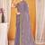 Levender color zari embroidered fendy silk two tone saree with blouse