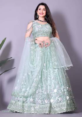 Chic Powder Blue Engagement Choli for a Perfect Fit 1