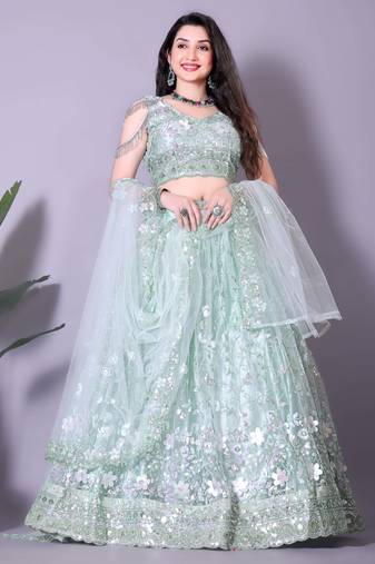 Chic Powder Blue Engagement Choli for a Perfect Fit