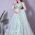 Chic Powder Blue Engagement Choli for a Perfect Fit