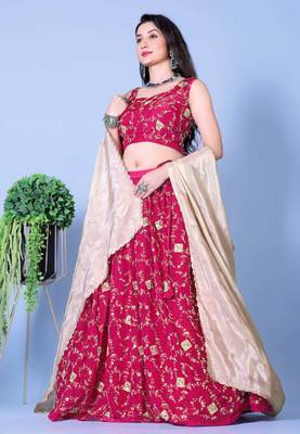 Exquisite Rani Pink Lehenga Choli for Regal Beauty 2