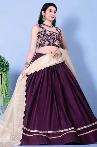 Embroldered & Sequence Lehenga Choli