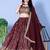 Wine Sequin Embroidered Georgette Lehenga Choli