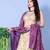 Purple and Mint Embroidered Silk Lehenga