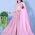 Embroidered Mirror Work Semi-Stitched Lehenga & Unstitched Blouse With Dupatta