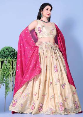Floral Print Lehenga Choli Set with Dupatta 1