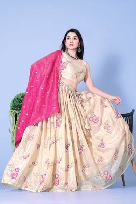 Floral Print Lehenga Choli Set with Dupatta 2