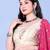 Floral Print Lehenga Choli Set with Dupatta