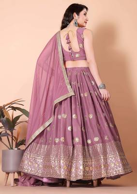 Embroidered Lehenga Choli Set with Dupatta 3