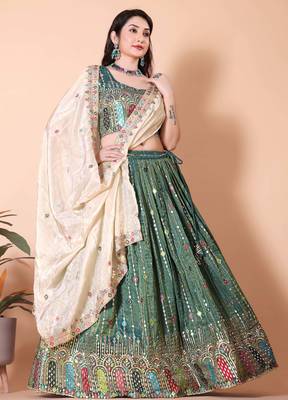 Embellished Semi Stitched Lehenga Choli 2