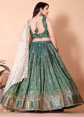 Embellished Semi Stitched Lehenga Choli 4