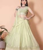 Pista Green Best Women Lehenga Choli