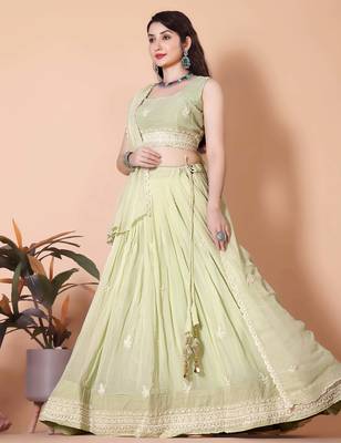 Pista Green Best Women Lehenga Choli 2