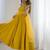 Awesome Yellow Lace Work Chanderi Silk Haldi Wear Anarkali Suit With Dupatta