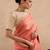 Orange embroidered chanderi saree