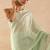 Green plain chanderi saree