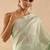 Green plain chanderi saree