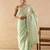 Green plain chanderi saree