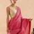 Pink plain chanderi saree