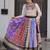 multi color digital printed cotton navaratri lehenga set choli with dupatta