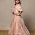 Beige Embroidered Organza Lehenga