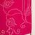 Women's magenta v-neck embroidered bandhani printed kurta with trousers & dupatta