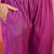 Women's plum & beige floral printed kurta with trousers & dupatta