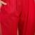 Women's red & white bandhani printed kurta with trousers & dupatta