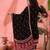 Women's black & maroon ethnic motifs printed kurta with trousers & dupatta