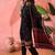 Women's black & maroon ethnic motifs printed kurta with trousers & dupatta