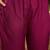 Women's wine & light pink chervon printed kurta with trousers & dupatta