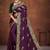 Purple color embroidered rimzhim patta saree with banglori silk blouse
