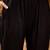 Women's black & beige floral printed kurta with trousers & dupatta