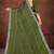 Light green color siroxi stone work rimzhim patta saree with banglori silk blouse
