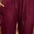 Women's maroon & white floral printed kurta with trousers & dupatta