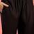 Women's black & beige geometric printed kurta with trousers & dupatta
