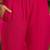 Women's magenta pink & white bandhani printed kurta with trousers & dupatta