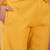 Women's yellow & white floral printed kurta with trousers & dupatta