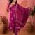 Women's magenta & white floral printed kurta with trousers & dupatta