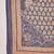 Women's navy blue & orange ethnic motifs printed kurta with trousers & dupatta