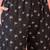 Women's black & white floral printed kurta with trousers & dupatta